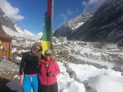 Chorten and I, the day we returned from Kyanjin Gompa